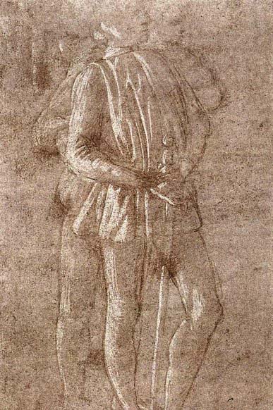 Study of two standing figures